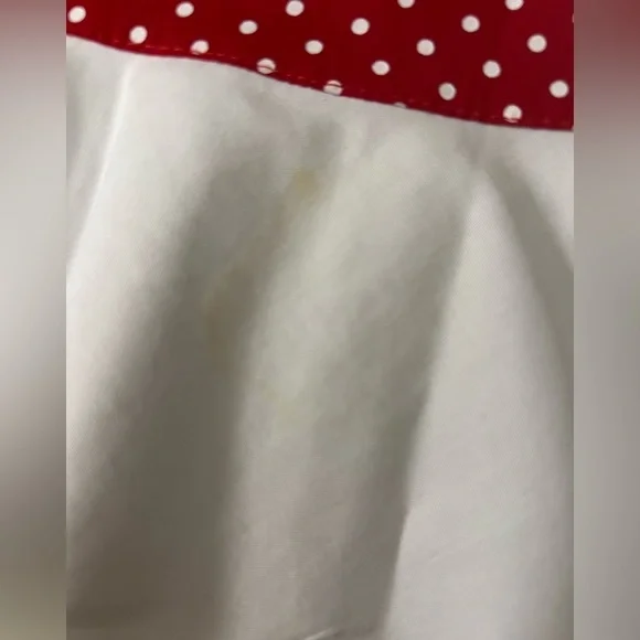 Girls 4T Red Polka Dot Dress with Embroidered Initials - Picture 4 of 6